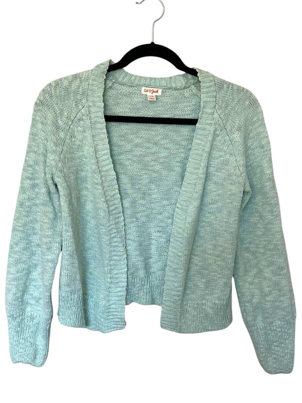 Cat & Jack Pastel Blue Open-Front Kids Cardigan